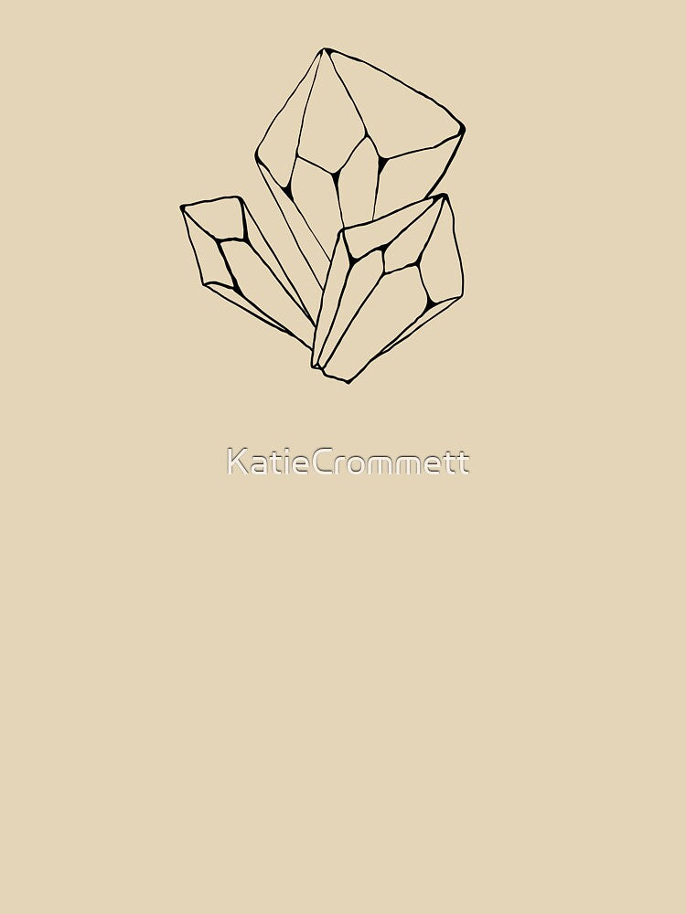 Crystal cluster | Hand-drawn | Crystal illustration | Crystal doodle by KatieCrommett T-Shirts, Hoodie, Sweatshirt (Image 3)