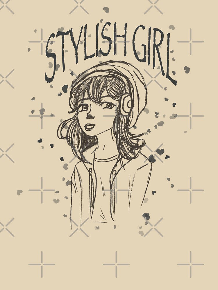 Stylish girl by Xatutik.art T-Shirts, Hoodie, Sweatshirt | BlankRebels.com (Image 3)