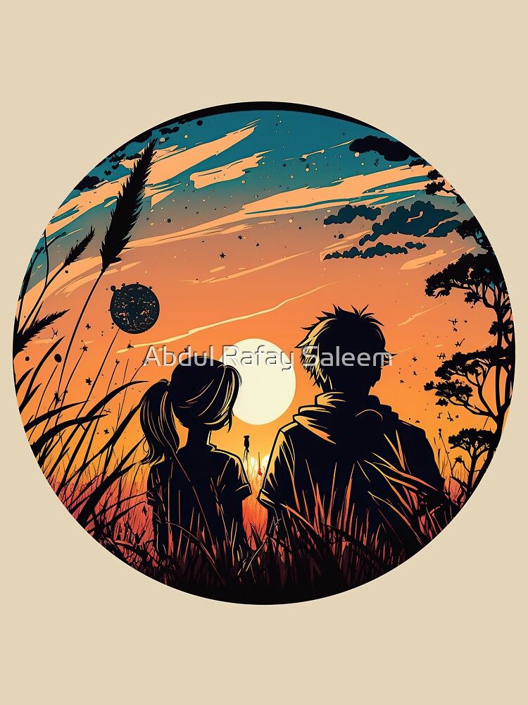 Happy couple in love with sunset by Abdul Rafay Saleem T-Shirts, Hoodie, Sweatshirt | BlankRebels.com (Image 3)