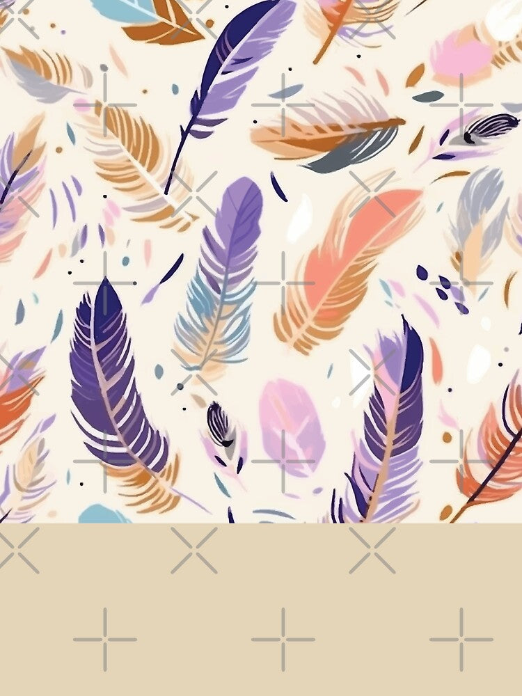 Pretty Pastel Boho Feathers Bohemian Trend Design Bohemian Feather by EmilyFNM3D T-Shirts, Hoodie, Sweatshirt (Image 3)