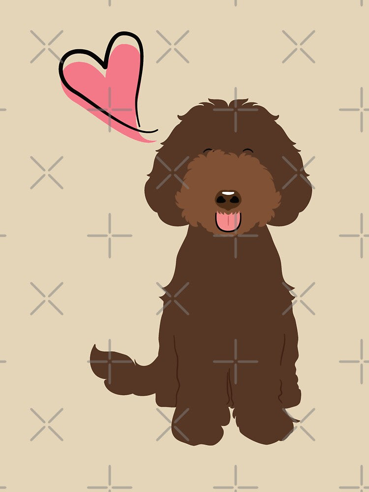 LOVE Chocolate Labradoodle by Lulupainting T-Shirts, Hoodie, Sweatshirt | BlankRebels.com (Image 3)