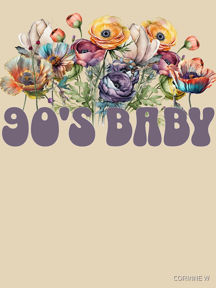90s baby vintage aesthetic bohemian floral by CORINNE W T-Shirts, Hoodie, Sweatshirt | BlankRebels.com (Image 3)