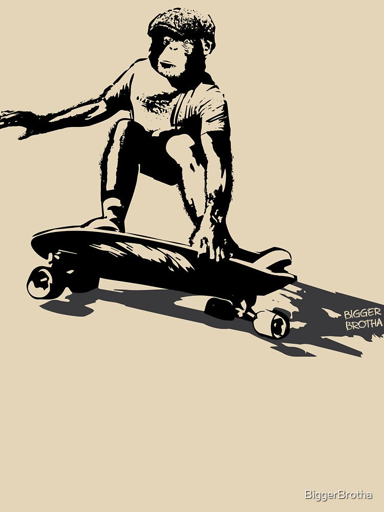 Skateboard Monkey by BiggerBrotha T-Shirts, Hoodie, Sweatshirt | BlankRebels.com (Image 3)