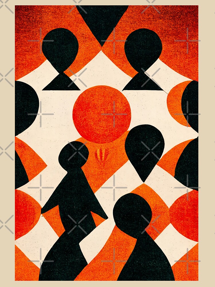 Minimalist art painting of a crowd of people by lilolighthouse T-Shirts, Hoodie, Sweatshirt | BlankRebels.com (Image 3)