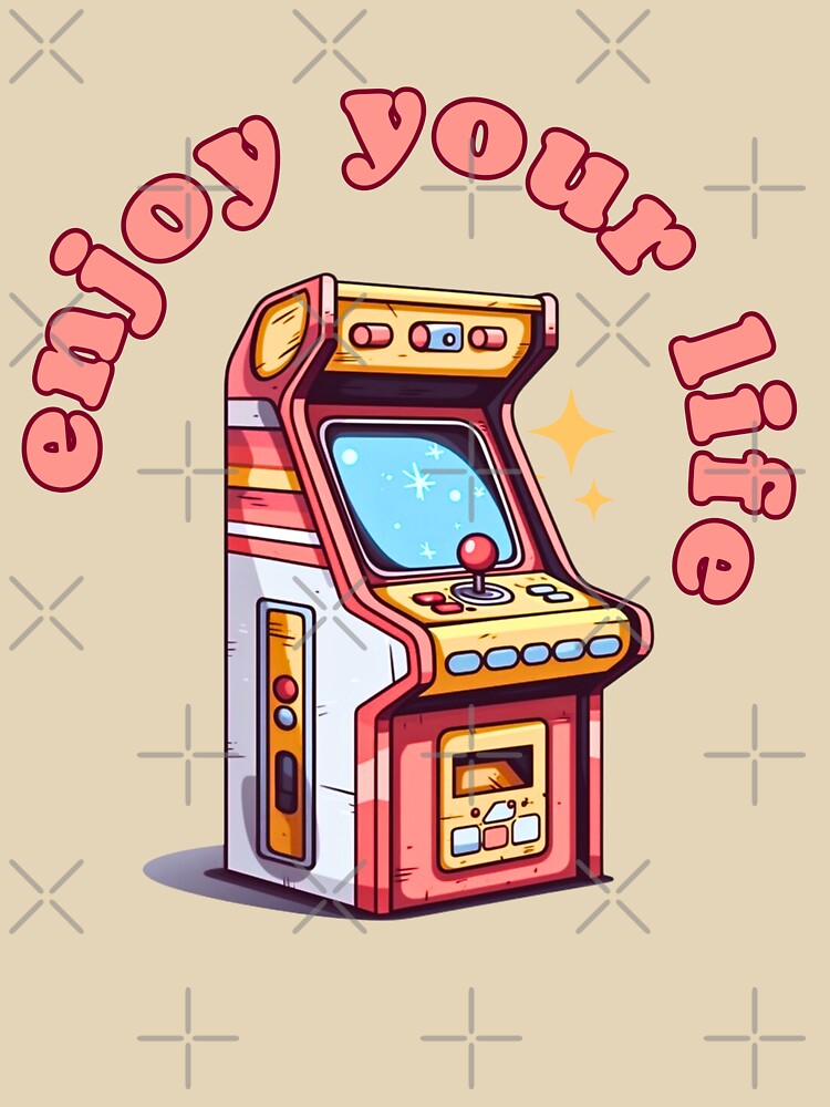 Retro Arcade Cabinet Classic T-Shirt by ploen kongsuwan Hoodie, Sweatshirt | BlankRebels.com (Image 3)