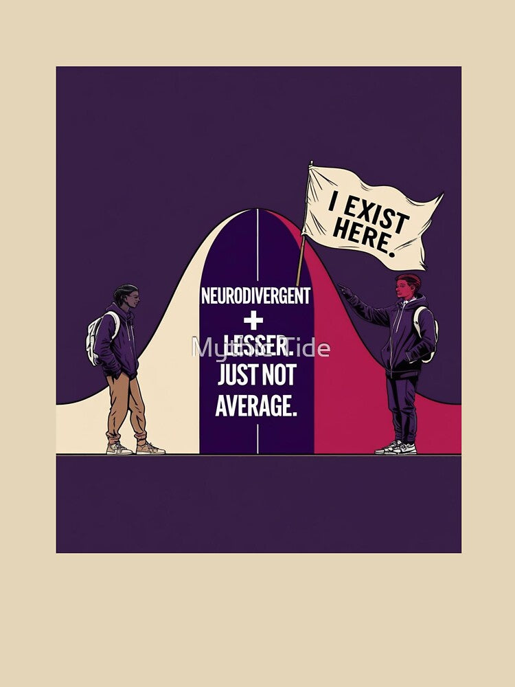 Neurodivergent ≠ Lesser – Empowering Inclusion & Awareness Quote by Mythic Tide T-Shirts, Hoodie, Sweatshirt (Image 3)