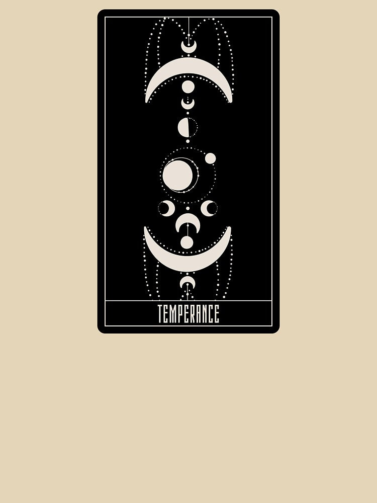 Temperance Tarot Card – Moon Phase Celestial Balance Design by tiigerdad T-Shirts, Hoodie, Sweatshirt (Image 3)
