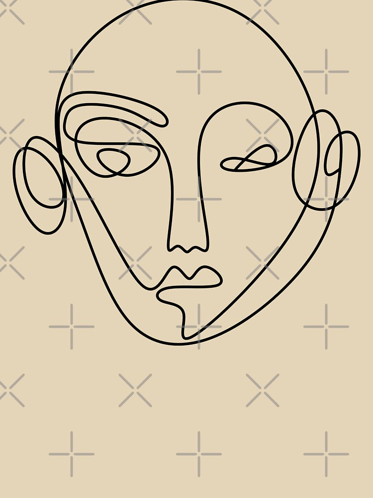 LINE ART DRAWING FACE by minimalartstory T-Shirts, Hoodie, Sweatshirt | BlankRebels.com (Image 3)