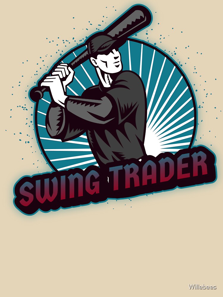Swing Trader Shirt – Funny Trading T-Shirt for Stock Market & Crypto Traders by Willebees Hoodie, Sweatshirt (Image 3)