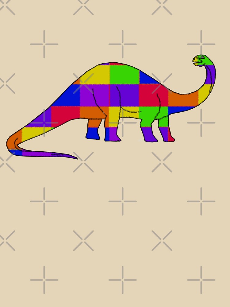 Dinosaur ROYGBIV 81217 by mandalafractal T-Shirts, Hoodie, Sweatshirt | BlankRebels.com (Image 3)