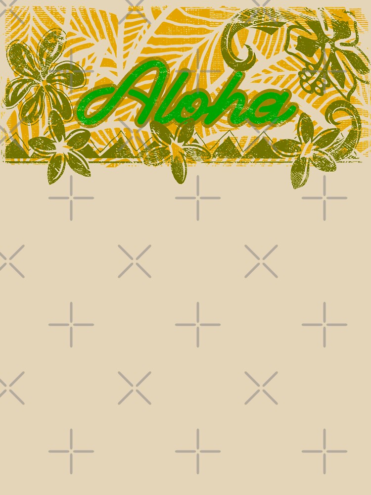 Vintage Distressed Ink Aloha Yellow Floral Banner by sunnthreads T-Shirts, Hoodie, Sweatshirt | BlankRebels.com (Image 3)
