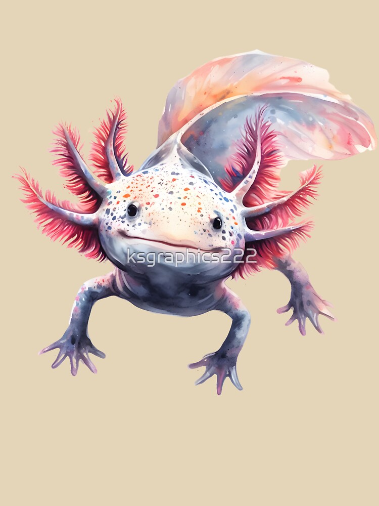 Axolotl Art | Axolotl Lovers by ksgraphics222 T-Shirts, Hoodie, Sweatshirt | BlankRebels.com (Image 3)