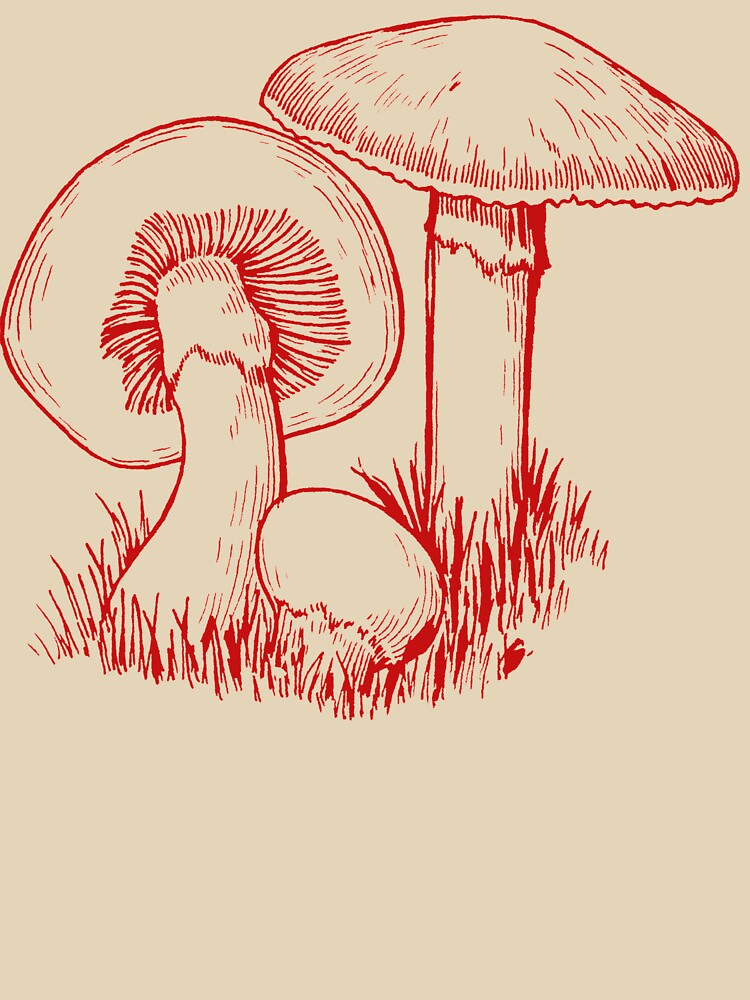 Vintage Red Mushroom by redflowerpixel T-Shirts, Hoodie, Sweatshirt | BlankRebels.com (Image 3)