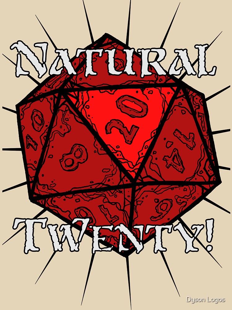 Natural 20! Red Edition by Dyson Logos T-Shirts, Hoodie, Sweatshirt | BlankRebels.com (Image 3)