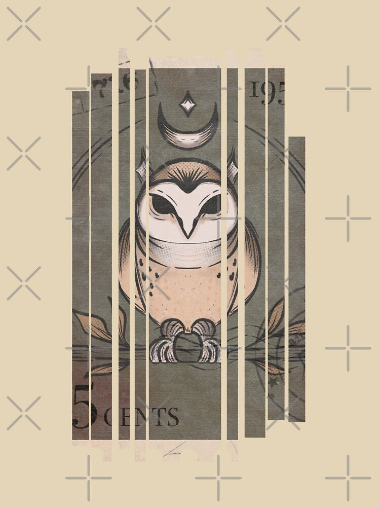 Vintage Owl Stamp by Sershni T-Shirts, Hoodie, Sweatshirt | BlankRebels.com (Image 3)