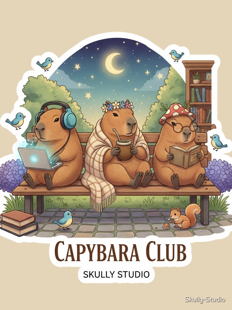 Welcome to the Club (Capybara) by Skully-Studio T-Shirts, Hoodie, Sweatshirt | BlankRebels.com (Image 3)