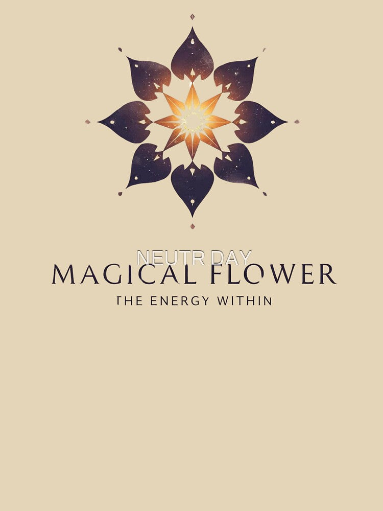 Magical Flower – The Energy Within | Mystical Minimal Logo by NEUTR DAY T-Shirts, Hoodie, Sweatshirt (Image 3)