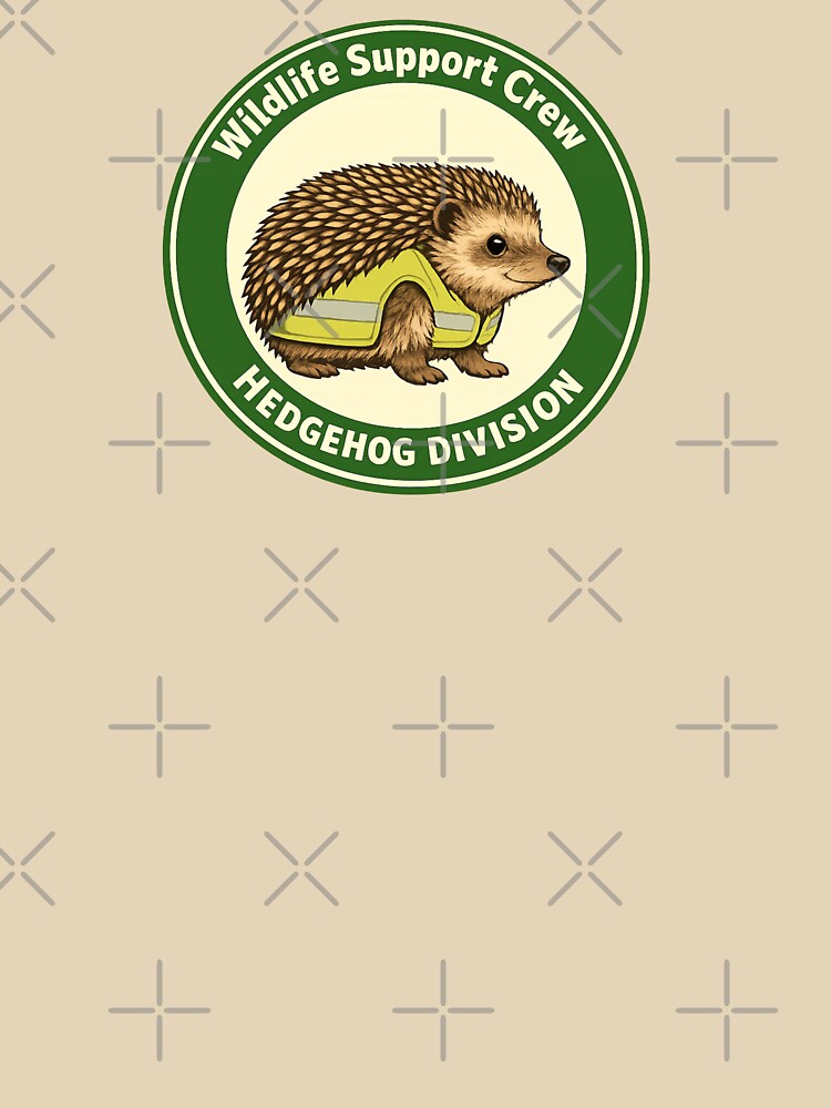Wildlife Support Crew Hedgehog Division Badge by ChirpInc T-Shirts, Hoodie, Sweatshirt | BlankRebels.com (Image 3)
