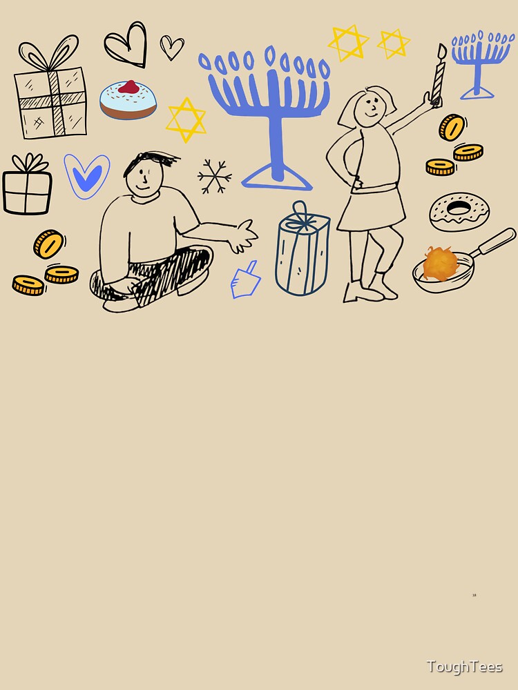 Hanukkah Doodle by ToughTees T-Shirts, Hoodie, Sweatshirt | BlankRebels.com (Image 3)