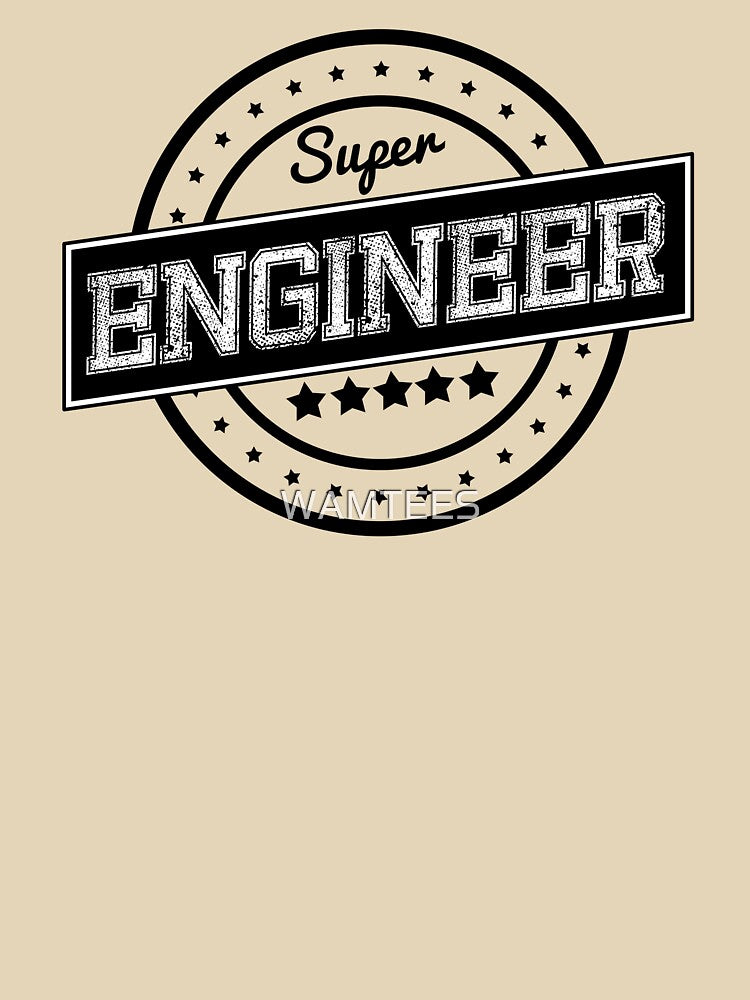 Super Engineer Badge Stamp Vintage by WAMTEES T-Shirts, Hoodie, Sweatshirt | BlankRebels.com (Image 3)