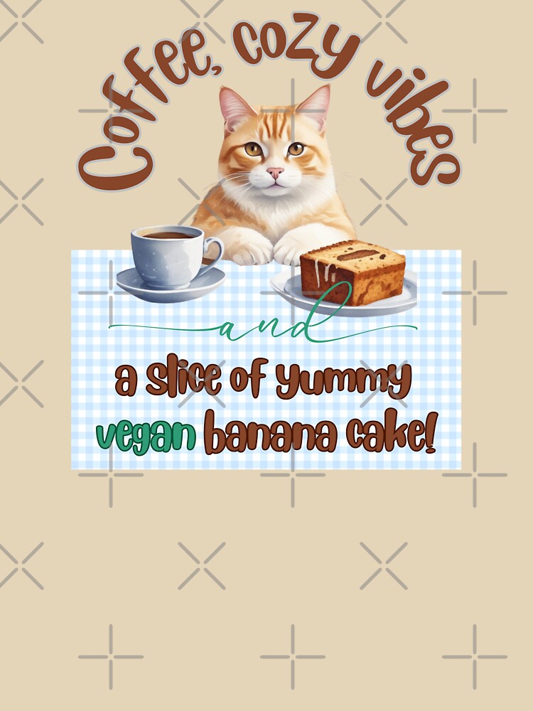 Coffee, Cozy Vibes & Vegan Banana Cake – Ginger Cat Design by TheBeeKindSpace