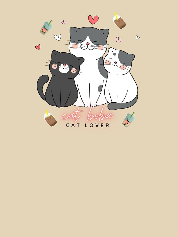 Cat Boba cat Lover Tea Bubble & Tea Anime by H-Fshop T-Shirts, Hoodie, Sweatshirt | BlankRebels.com (Image 3)