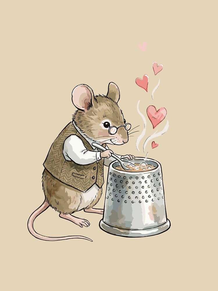 Nostalgic Cottagecore: Thimble-Cup Mouse Brewer by bapupa T-Shirts, Hoodie, Sweatshirt | BlankRebels.com (Image 3)