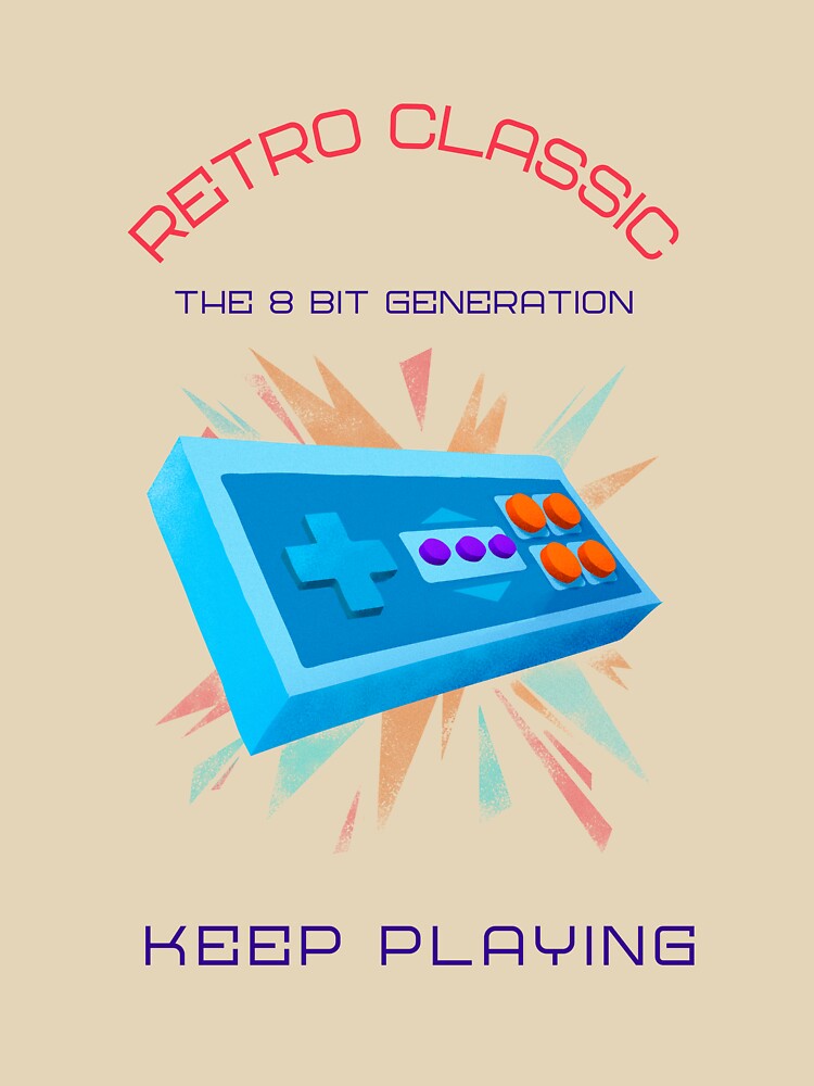 Gaming controller retro classic 8 bit generation by dreamwearprints T-Shirts, Hoodie, Sweatshirt | BlankRebels.com (Image 3)