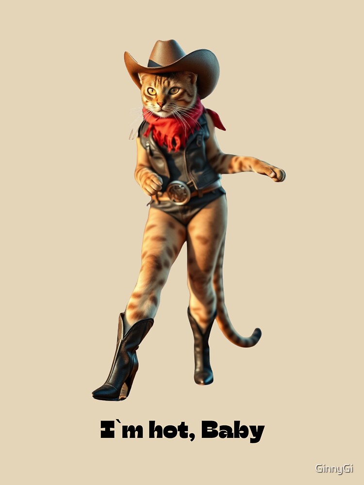 cowboy cat with sexy boots and hat by GinnyGi T-Shirts, Hoodie, Sweatshirt | BlankRebels.com (Image 3)