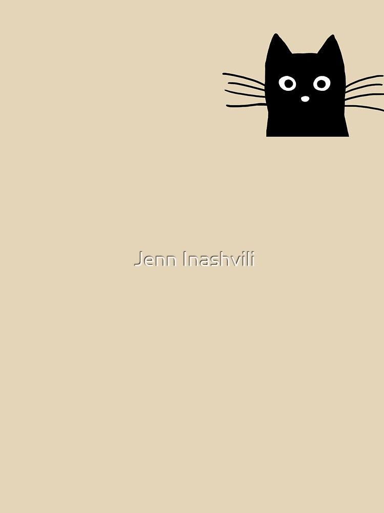Black Cat Face by Jenn Inashvili T-Shirts, Hoodie, Sweatshirt | BlankRebels.com (Image 3)