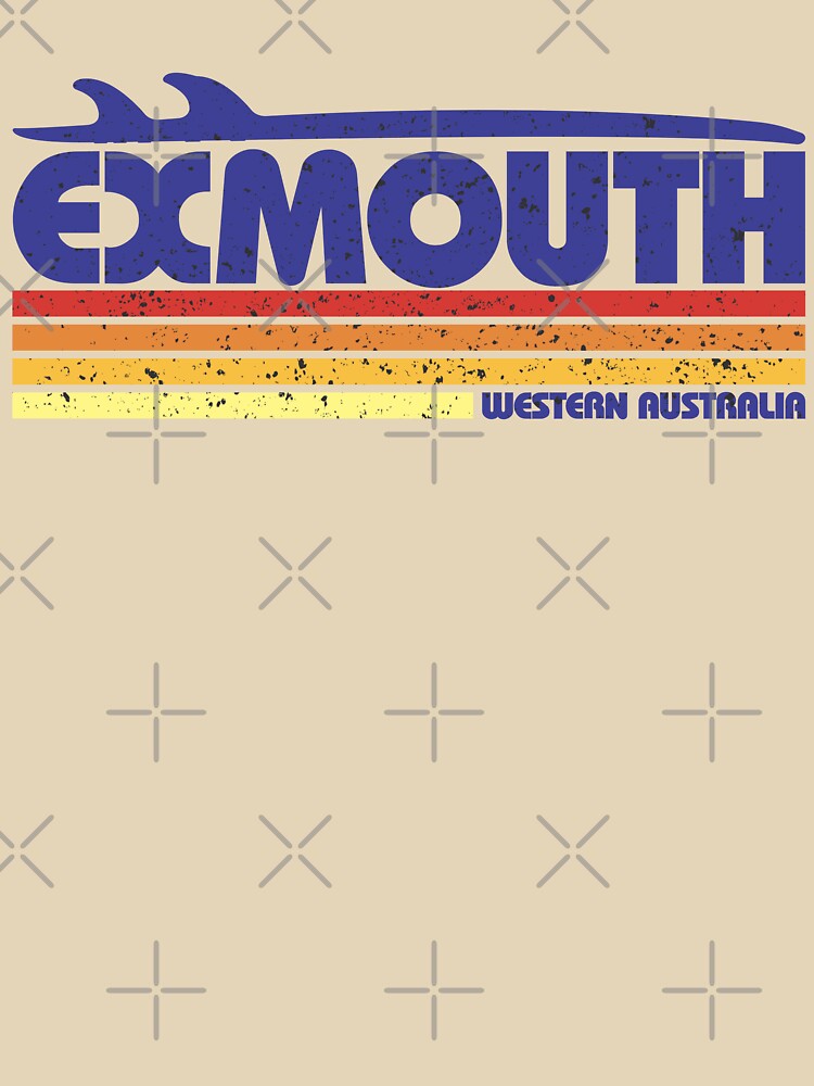 Exmouth Western Australia Surfing Retro by KnutKnutKnut T-Shirts, Hoodie, Sweatshirt | BlankRebels.com (Image 3)