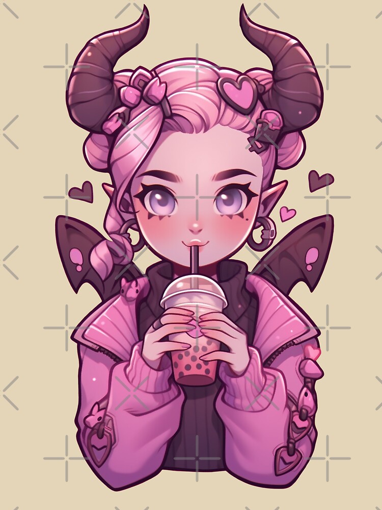 Lily, the bubble tea succubus by A-Artistries T-Shirts, Hoodie, Sweatshirt | BlankRebels.com (Image 3)