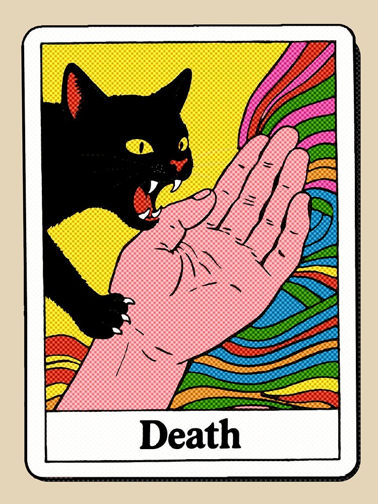 Tarot Cat Card of Death by codeEapparel T-Shirts, Hoodie, Sweatshirt | BlankRebels.com (Image 3)