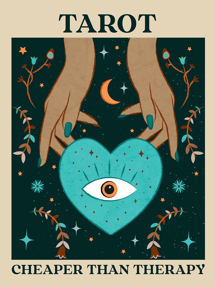 Tarot: Cheaper than Therapy by Great New Tees Hoodie, Sweatshirt | BlankRebels.com (Image 3)