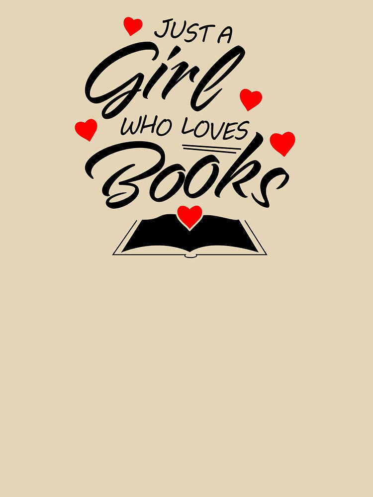 Just a Girl Who Loves Books by Jhullie T-Shirts, Hoodie, Sweatshirt | BlankRebels.com (Image 3)