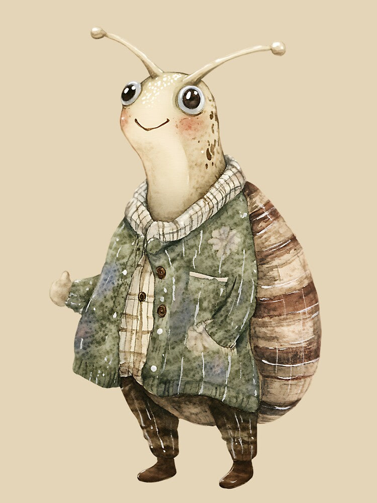 Vintage Cottagecore Snail by bapupa T-Shirts, Hoodie, Sweatshirt | BlankRebels.com (Image 3)