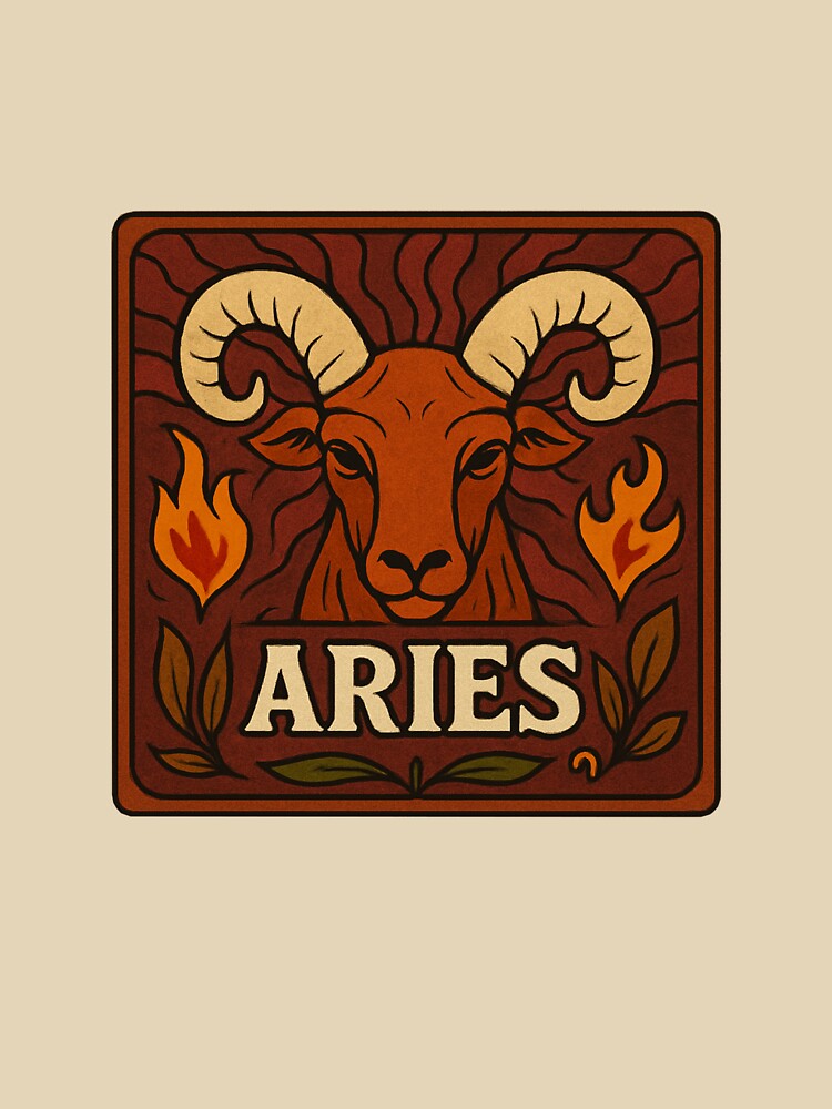 Aries Fire (Squared) by SebbanArts T-Shirts, Hoodie, Sweatshirt | BlankRebels.com (Image 3)