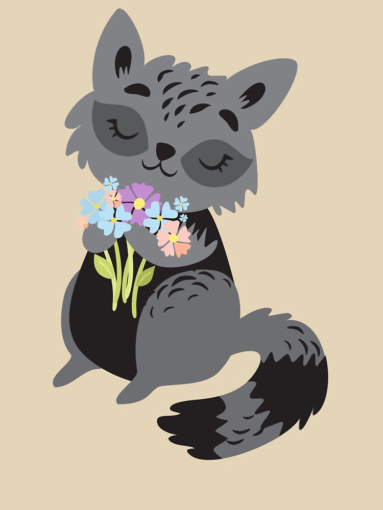 Little Raccoon Buddy,little raccoon,Funny Animal,raccoon lover,cute raccoon,live fast,fatty,gift by salyasshirt... (Image 3)