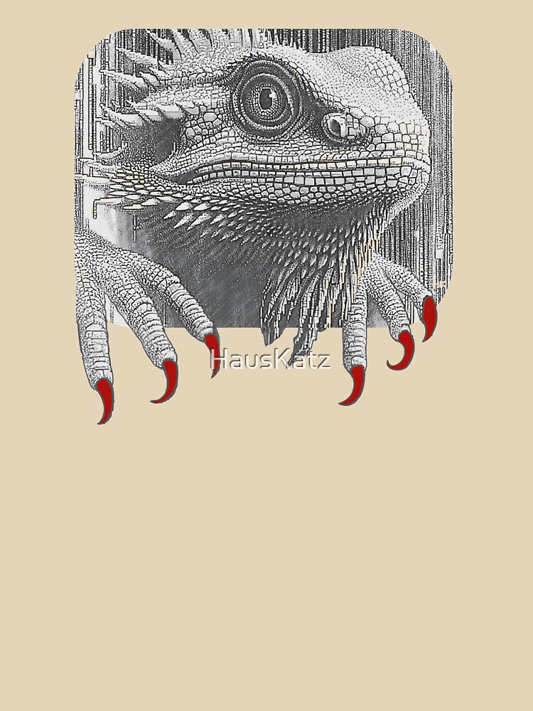 Vintage Matrix Style Bearded Dragon by HausKatz T-Shirts, Hoodie, Sweatshirt | BlankRebels.com (Image 3)