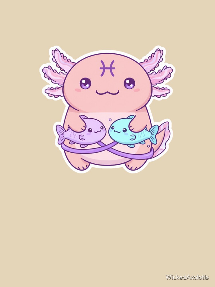 Pisces Axolotl by WickedAxolotls T-Shirts, Hoodie, Sweatshirt | BlankRebels.com (Image 3)