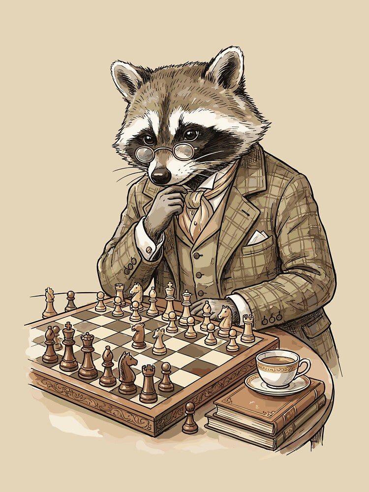 Scholarly Dark Academia: Chess Match Contemplation by bapupa T-Shirts, Hoodie, Sweatshirt | BlankRebels.com (Image 3)