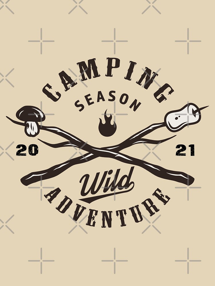 Camping Season 2021 Wild Adventure Begins T-Shirt | Hoodie | Top by MonkeyPaper