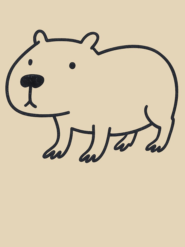 Minimalist Capybara – Simple. Serene. Iconic T-Shirts, Hoodie, Sweatshirt