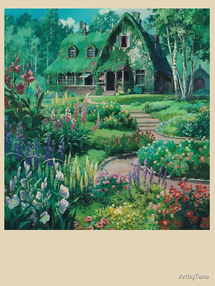Studio Ghibli Scene Beautiful Outdoors by ArtbyTana