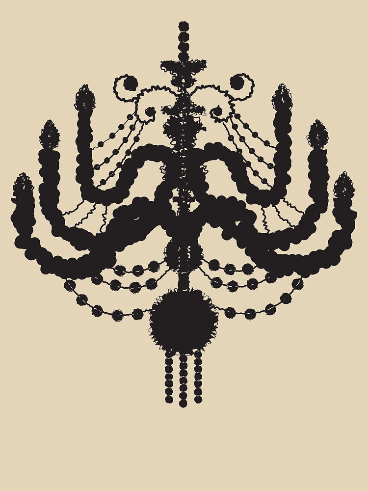 Chandelier Damask Pattern by lunaelizabeth T-Shirts, Hoodie, Sweatshirt | BlankRebels.com (Image 3)