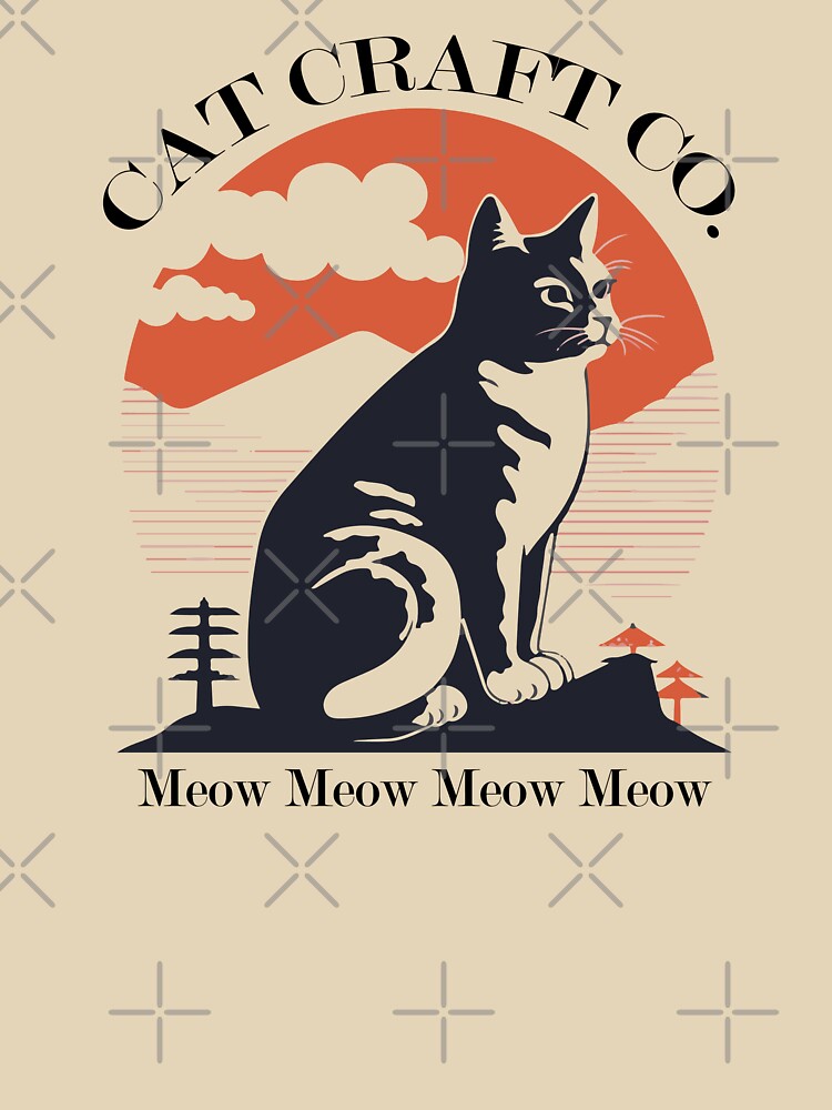 Cat Craft & Co - Rising Sun Cat Design by Shop Deebo T-Shirts, Hoodie, Sweatshirt | BlankRebels.com (Image 3)