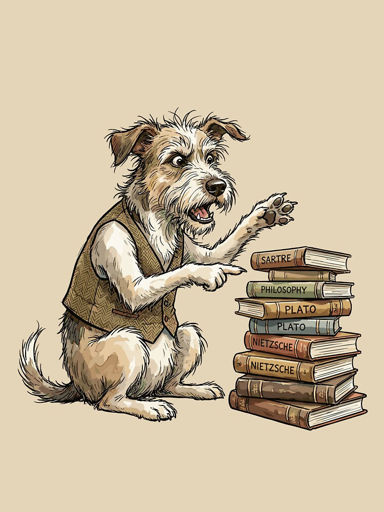 Scholarly Dark Academia: Dorm Room Debater Dog by bapupa T-Shirts, Hoodie, Sweatshirt | BlankRebels.com (Image 3)