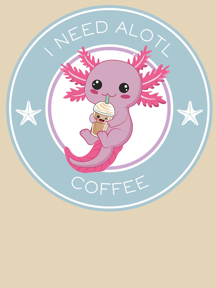 Axolotl Coffee by UtterlyCutterly T-Shirts, Hoodie, Sweatshirt | BlankRebels.com (Image 3)