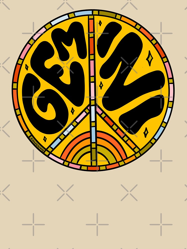 Gemini Peace Sign by doodlebymeg T-Shirts, Hoodie, Sweatshirt | BlankRebels.com (Image 3)