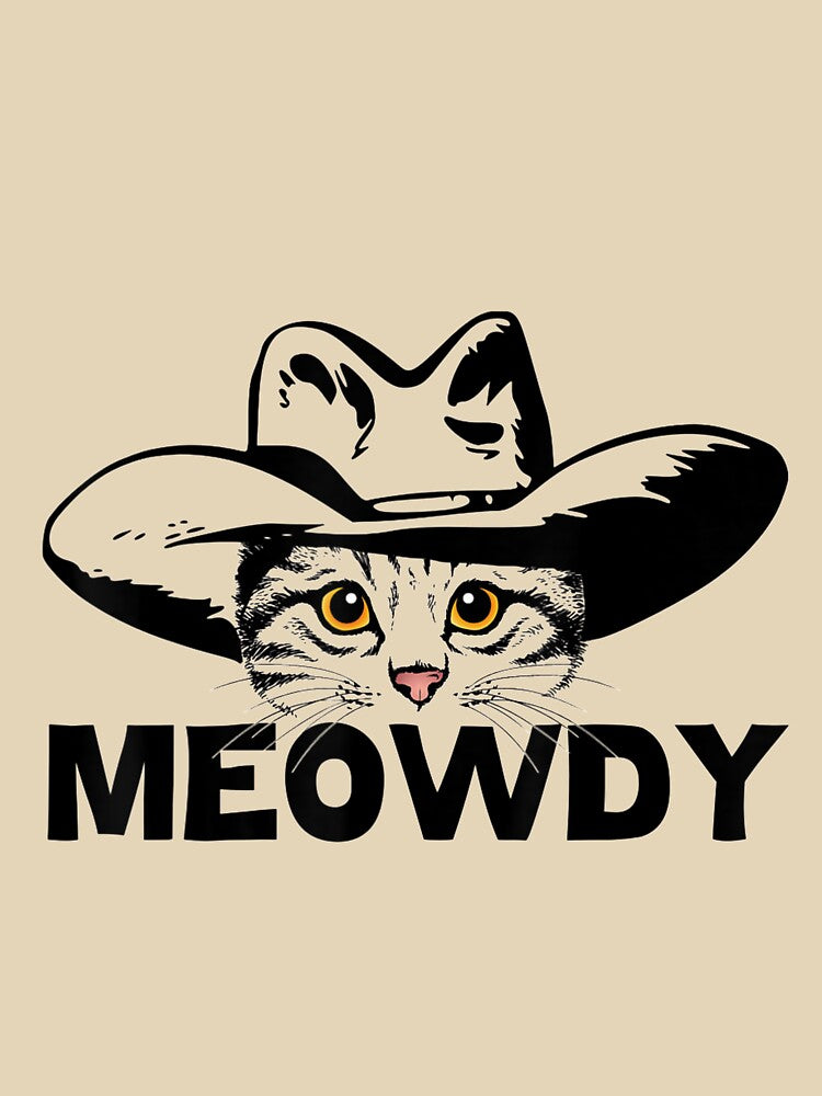 Meowdy Funny Mashup Between Meow Howdy Cat Meme T-Shirts, Hoodie, Sweatshirt